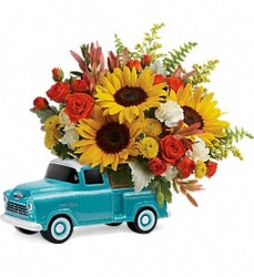 ***Last One***Teleflora's Chevy Pickup Bouquet-799315 from Krupp Florist, your local Belleville flower shop
