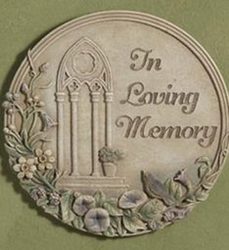 In loving memory plaque angel15-15 from Krupp Florist, your local Belleville flower shop
