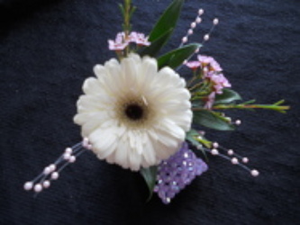 Gerber Daisey Wrist corsage from Krupp Florist, your local Belleville flower shop