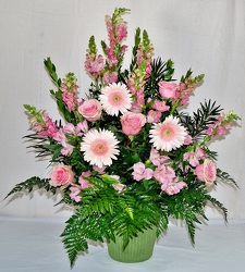 Peaceful in pink from Krupp Florist, your local Belleville flower shop