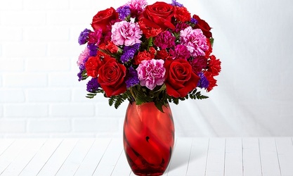 My one & only- pink/red/purple arrangement from Krupp Florist, your local Belleville flower shop