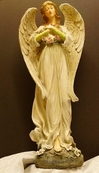 Angel with wreath ss-155 from Krupp Florist, your local Belleville flower shop