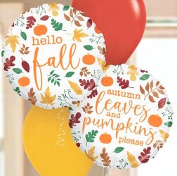 Hello Fall/autumn leaves mylar balloon-Fall2 from Krupp Florist, your local Belleville flower shop