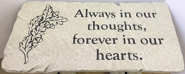 Always in our thoughts bench-bench18-01 from Krupp Florist, your local Belleville flower shop