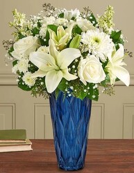 Peaceful Harmony All White blm-191006 from Krupp Florist, your local Belleville flower shop