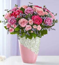 Cascading Rose Bouquet-blm163059 from Krupp Florist, your local Belleville flower shop