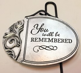 You will be remembered plant insert gp-insert01 from Krupp Florist, your local Belleville flower shop