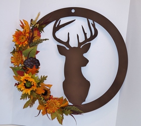 Deer wreath-hd15-24 from Krupp Florist, your local Belleville flower shop