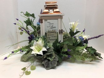 Lantern-stylized  from Krupp Florist, your local Belleville flower shop
