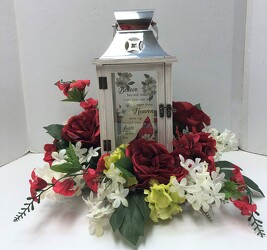"Heaven" cardinal lantern stylized lantern-2004sty from Krupp Florist, your local Belleville flower shop