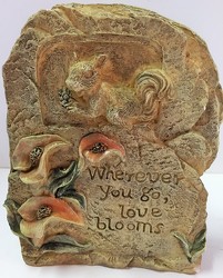 Love blooms resin plaque pet-1803 from Krupp Florist, your local Belleville flower shop