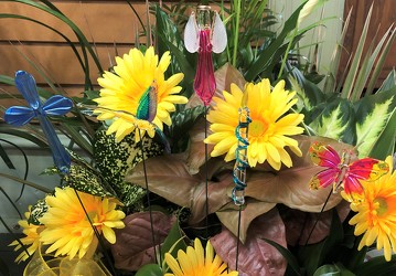 Hand blown glass picks picks-glass from Krupp Florist, your local Belleville flower shop