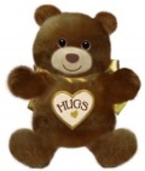 Hugsie (brown) 15" plush-hugsie from Krupp Florist, your local Belleville flower shop