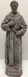 Concrete statue of Saint Francis  from Krupp Florist, your local Belleville flower shop