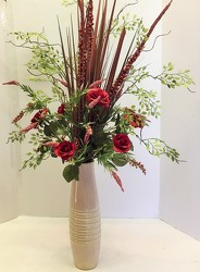 Silk vase arrangement silk-arrg1809 from Krupp Florist, your local Belleville flower shop