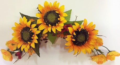 Silk swag-sunflowers-silkswag-01 from Krupp Florist, your local Belleville flower shop