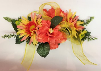 Silk swag/yellow and orange-silkswag-19 from Krupp Florist, your local Belleville flower shop