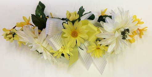 Silk swag-yellow/white-silkswag-21 from Krupp Florist, your local Belleville flower shop