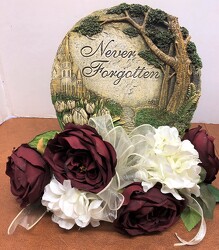 Never Forgotten resin plaque-stylized ss-2116sty from Krupp Florist, your local Belleville flower shop