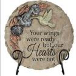 Hearts Plaque With Stand ss-your-wings from Krupp Florist, your local Belleville flower shop