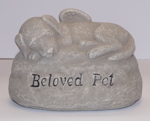 Beloved pet stone-dog-ss16-13 from Krupp Florist, your local Belleville flower shop