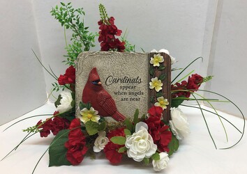 Cardinal stone-stylized ss2002-sty  from Krupp Florist, your local Belleville flower shop