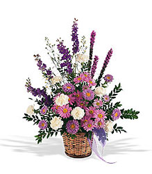 Lavender Reminder Basket from Krupp Florist, your local Belleville flower shop