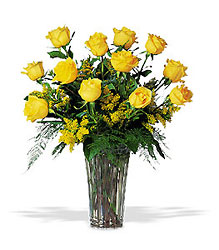 A Dozen Yellow Roses from Krupp Florist, your local Belleville flower shop