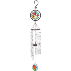 In Memory 35" Stained Glass Sonnet Chime wc-60377 from Krupp Florist, your local Belleville flower shop