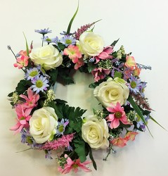 Wreath-Spring/pastels-wreath-08 from Krupp Florist, your local Belleville flower shop