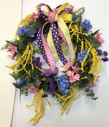 Wreath-Spring wreath-109 from Krupp Florist, your local Belleville flower shop