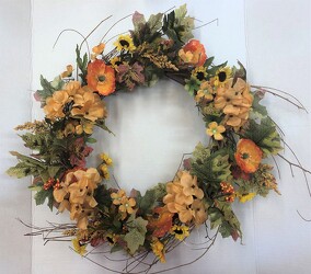 Wreath silk wreath-126 from Krupp Florist, your local Belleville flower shop