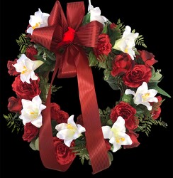 Wreath silk wreath-2403 from Krupp Florist, your local Belleville flower shop
