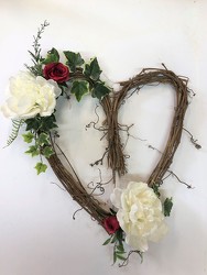 Wreath-heart shaped-wreath-81  from Krupp Florist, your local Belleville flower shop