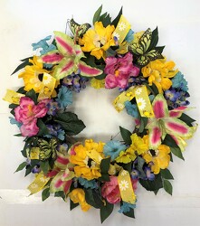 Wreath silk wreath22-11 from Krupp Florist, your local Belleville flower shop