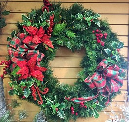 Christmas wreath with bows-xmas-wreath7 from Krupp Florist, your local Belleville flower shop