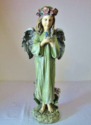 Angel with bird SS-35 from Krupp Florist, your local Belleville flower shop