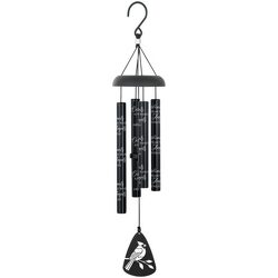 "Cardinals Appear" 21" Black Sonnet Chime from Krupp Florist, your local Belleville flower shop