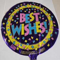 "Best wishes" balloon from Krupp Florist, your local Belleville flower shop