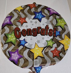 "Congrats" balloon from Krupp Florist, your local Belleville flower shop