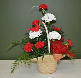 Krupp cardinal basket from Krupp Florist, your local Belleville flower shop