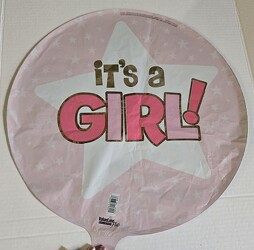 "It's a Girl" Balloon from Krupp Florist, your local Belleville flower shop