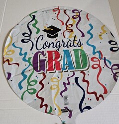 "Congratulations Grad" balloon from Krupp Florist, your local Belleville flower shop