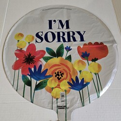 "I'm sorry" balloon from Krupp Florist, your local Belleville flower shop