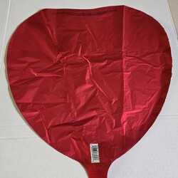 Red heart balloon from Krupp Florist, your local Belleville flower shop