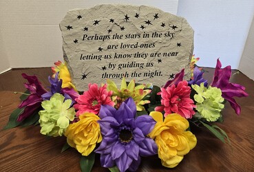 SILK SURROUND BRIGHT MULTI COLORED FLOWERS from Krupp Florist, your local Belleville flower shop