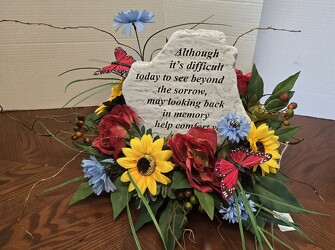 SILK SURROUND MULTI COLORED BUTTERFLIES from Krupp Florist, your local Belleville flower shop