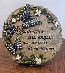 Butterflies Garden Stone  from Krupp Florist, your local Belleville flower shop