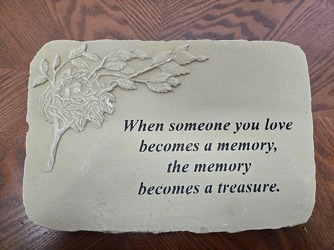 "WHEN SOMEONE YOU LOVE" STONE from Krupp Florist, your local Belleville flower shop