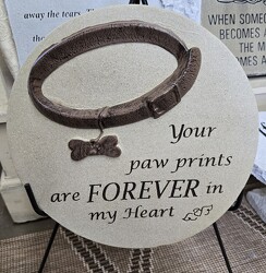 "YOUR PAW PRINTS" STONE from Krupp Florist, your local Belleville flower shop